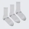 3-Pack Sport Socks – Grey Melange