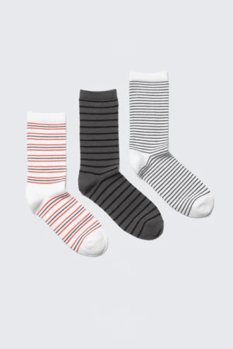 3-Pack Striped Crew Socks – Striped Mix