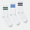 3-Pack Striped Sport Socks – Multi Stripe