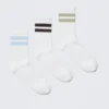 3-Pack Striped Sport Socks – White – Blue/Black/Beige