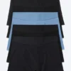 5-Pack Boxer Briefs – Black & Blue Mix