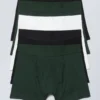 5-Pack Boxer Briefs – Black Green White