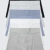 5-Pack Boxer Briefs – Black/Grey/Blue/White
