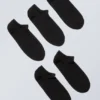 5-Pack Cotton Trainer Socks – Black