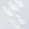 5-Pack Cotton Trainer Socks – White