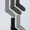 5-Pack Rib Socks – Dusty Grey Mix