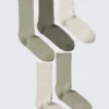 5-Pack Rib Socks – Khaki Mix