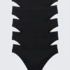 5-Pack Soft Seamless Briefs – Black