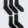 5-Pack Sport Socks – Black