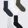 5-Pack Sport Socks – Blue/Green/Grey/Black/White