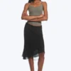 A-Line Midi Skirt – Black