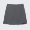 A-Line Mini Skirt – Dark Grey