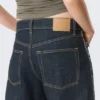 Abell Mid Rise Regular Barrel Jeans – Blue Rinse – Dark Blue