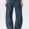 Abell Mid Rise Regular Barrel Jeans – Gnarly Blue – Medium Blue