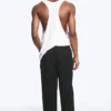 Adler Loose Fit Straight Linen Blend Trousers – Black