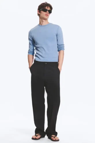 Alessi Relaxed Suit Trousers – Black