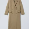 Alex Oversized Wool Blend Coat – Dusty Mole