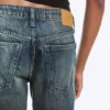 Ample Low Rise Loose Wide Jeans – Baltic Blue – Dark Blue