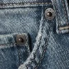 Ample Low Rise Loose Wide Jeans – Blue One – Medium Blue