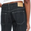 Ample Low Rise Loose Wide Jeans – Blue Rinse – Dark Blue