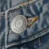 Ample Low Rise Loose Wide Jeans – Blue Stream – Medium Blue