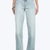 Ample Low Rise Loose Wide Jeans – Dream Blue – Light Blue