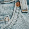 Ample Low Rise Loose Wide Jeans – Dream Blue – Light Blue