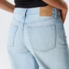 Ample Low Rise Loose Wide Jeans – Kimberley Blue – Light Blue