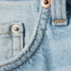 Ample Low Rise Loose Wide Jeans – Kimberley Blue – Light Blue