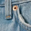 Ample Low Rise Loose Wide Jeans – Lip Blue – Light Blue