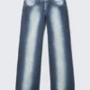 Anti Low Waist Regular Straight Jeans – Blue Spray | Cheap Monday Gb