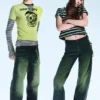 Anti Unisex Low Waist Regular Straight Jeans – Marine Green – Green | Cheap Monday Gb