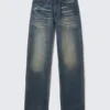 Anti Unisex Low Waist Regular Straight Jeans – Steel Blue – Medium Blue | Cheap Monday Gb