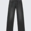Anti Unisex Low Waist Regular Straight Jeans – Washed Black | Cheap Monday Gb