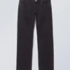 Arrow Low Rise Regular Straight Jeans – Washed Black