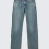 Arrow Low Rise Regular Straight Leg Jeans – Second Blue – Medium Blue