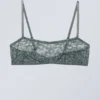 Ash Lace Semi Scooped Bra – Grey Lace