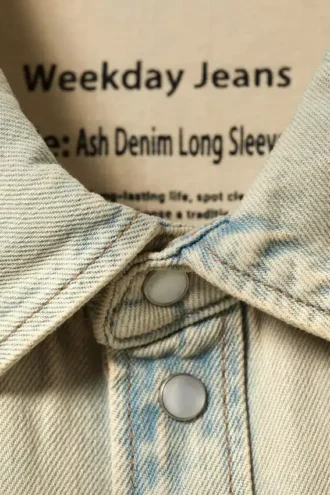 Ash Longsleeve Denim Shirt – Sunbleached