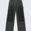 Astro Loose Baggy Carpenter Jeans – Eulogy Black – Black