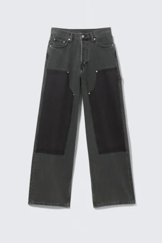 Astro Loose Baggy Carpenter Jeans – Eulogy Black – Black