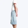 Astro Mid Rise Loose Baggy Denim Shorts – Kimberley Blue – Light Blue