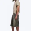 Astro Mid Rise Loose Baggy Denim Shorts – Redondo Black – Black