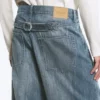 Astro Mid Rise Loose Baggy Twist Jeans – Gloria Blue – Medium Blue