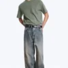 Astro Mid Rise Loose Baggy Unisex Jeans – Arizona Blue – Medium Blue