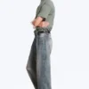 Astro Mid Rise Loose Baggy Unisex Jeans – Arizona Blue – Medium Blue