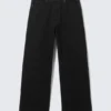 Astro Mid Rise Loose Baggy Unisex Jeans – Black Rinse – Black
