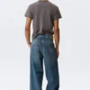 Astro Mid Rise Loose Baggy Unisex Jeans – Blue Hymn – Medium Blue