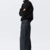 Astro Mid Rise Loose Baggy Unisex Jeans – Blue Rinse – Dark Blue
