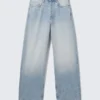 Astro Mid Rise Loose Baggy Unisex Jeans – Kimberley Blue – Light Blue