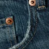 Astro Mid Rise Loose Baggy Unisex Jeans – Mine Blue – Medium Blue
